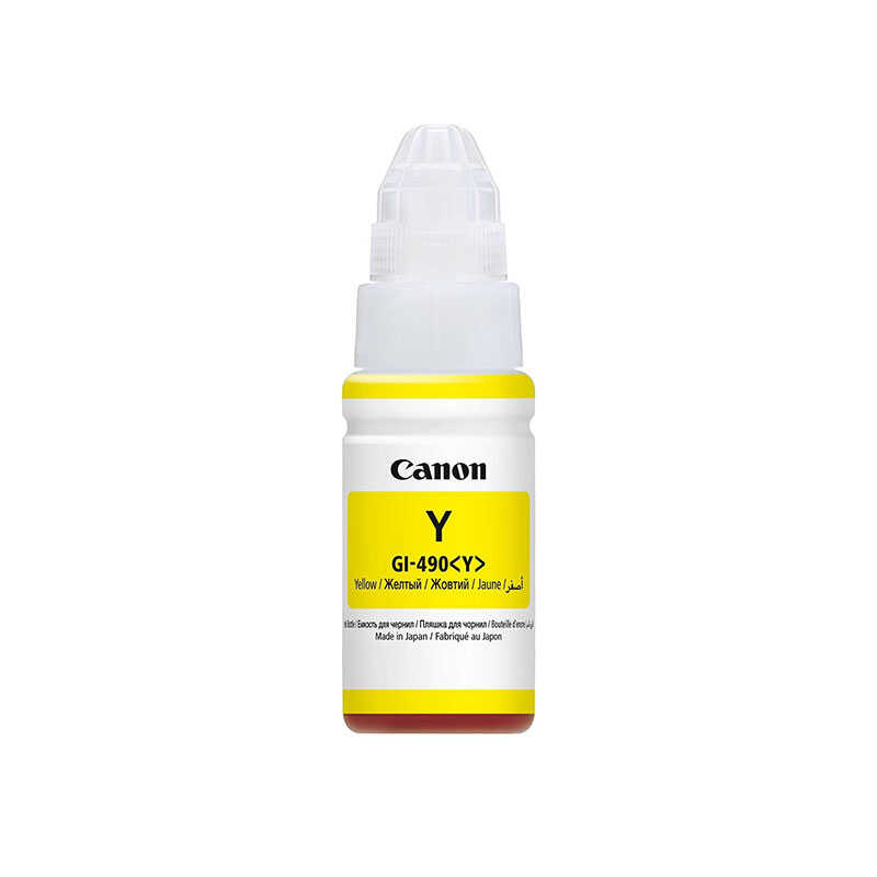 Canon 490 Ink Yellow Label