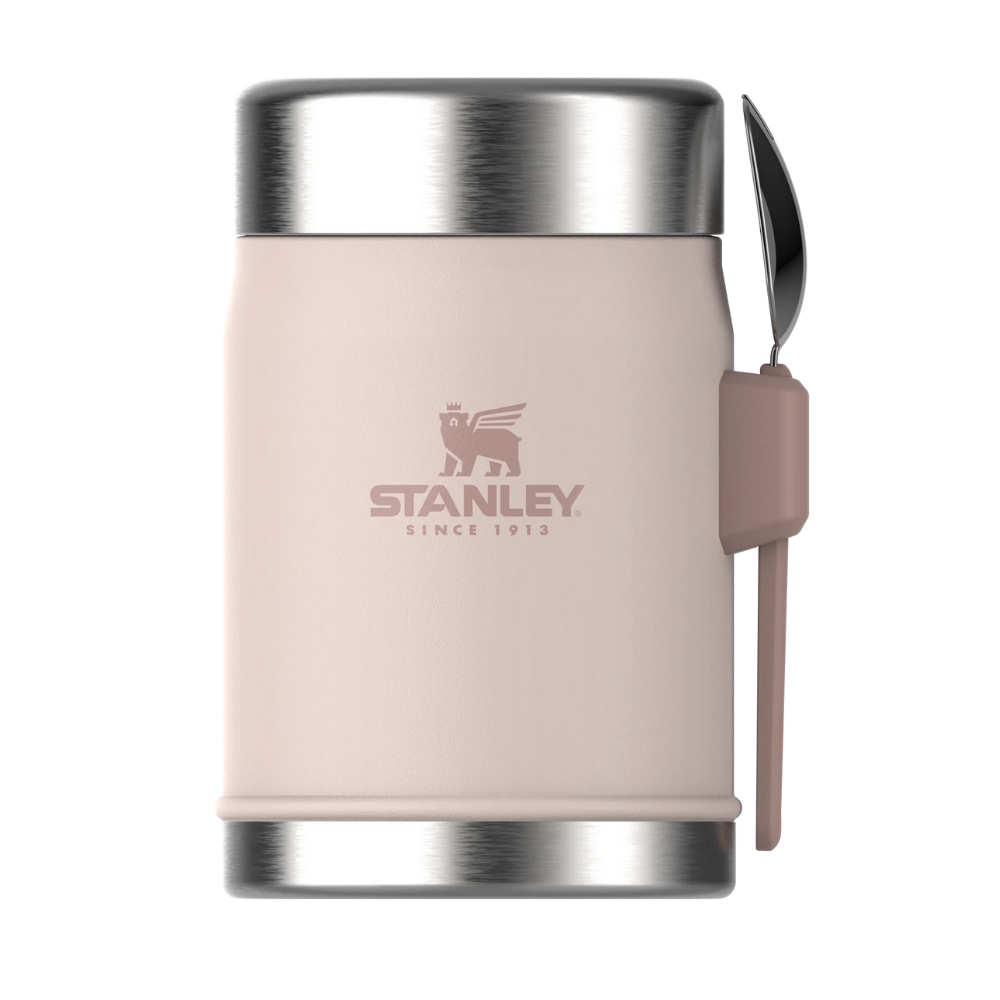 Stanley Efsanevi Yemek Kavanozu + Kaşık-Çatal 0.4L / 14oz Rose Quartz (10-09382-106)