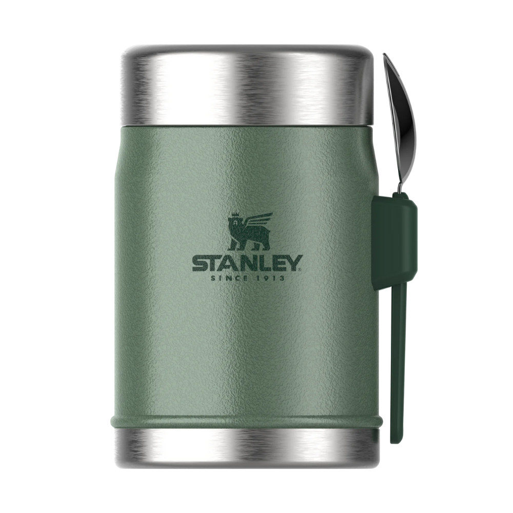 Stanley The Legendary Food Jar + Spork .4L / 14oz Hammertone Yeşil (10-09382-004)