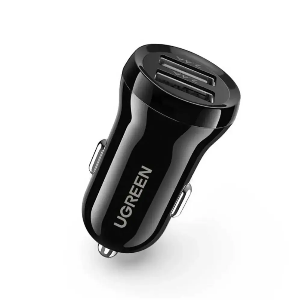 Ugreen Dual USB-A 24W Car Charger BK 50875B