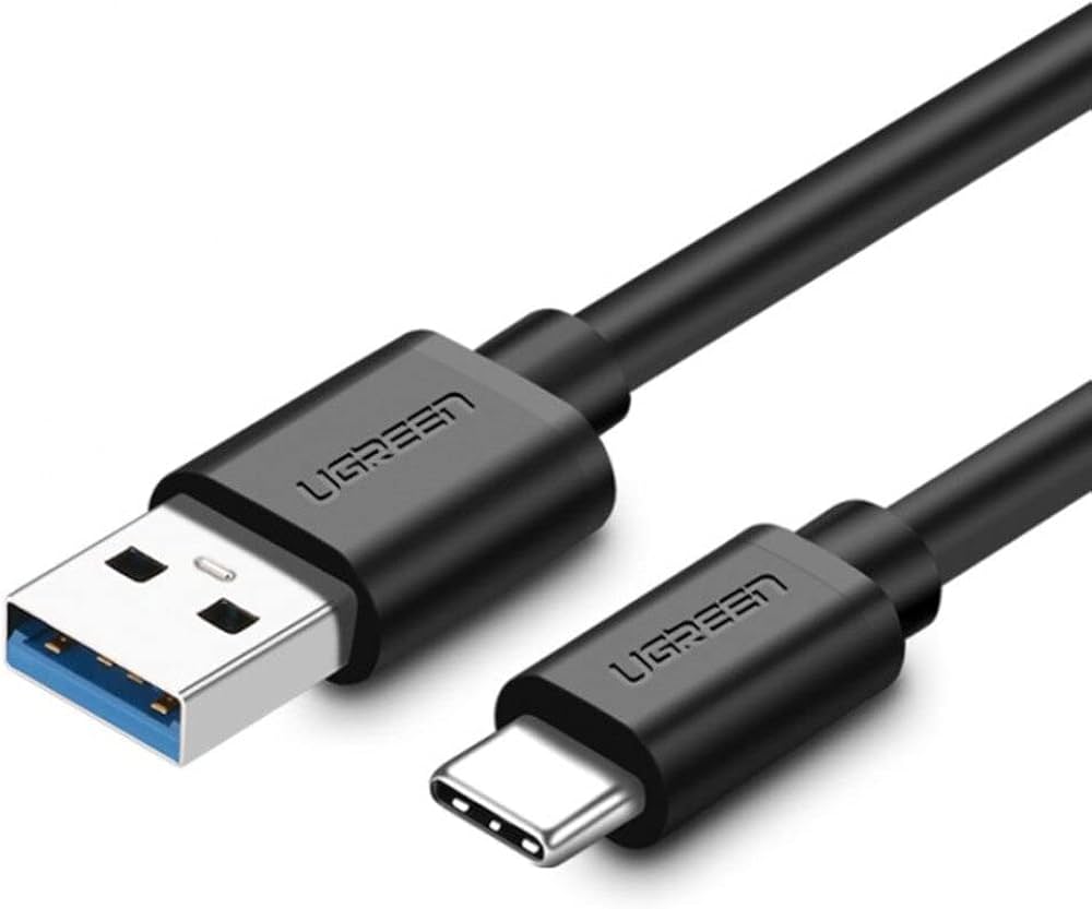UGREEN USB 3.0 A - Type-C Kablo 2m Siyah