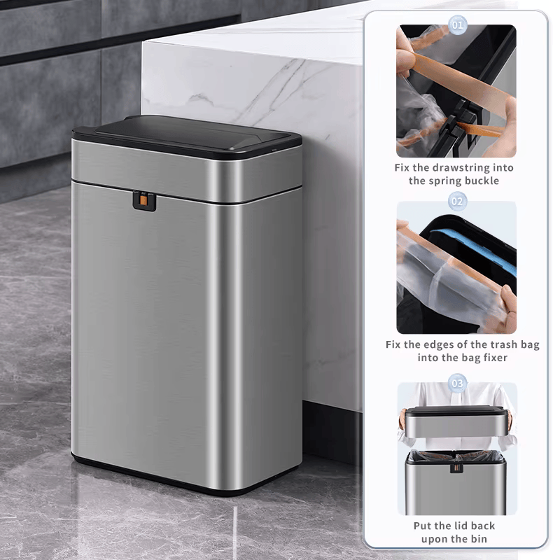 Automatic Garbage Stainless Steel 40L CK8808