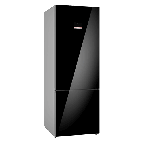 Bocsh Series 6, free-standing fridge-freezer , Glass Door,193x70cm, Black KGN56LB31U