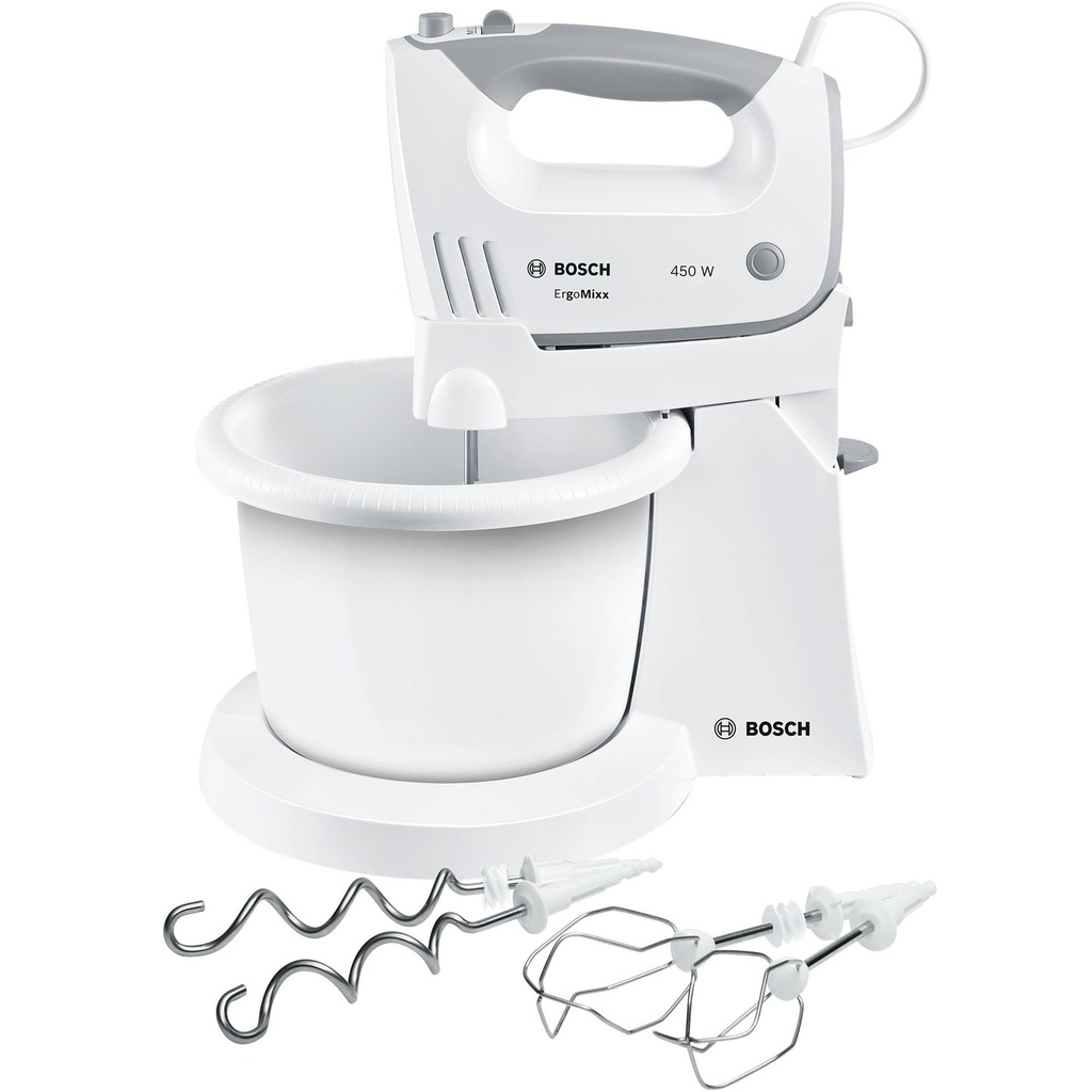 Bosch Hand Mixer With Bowl 450W 1.5L White - MFQ36460