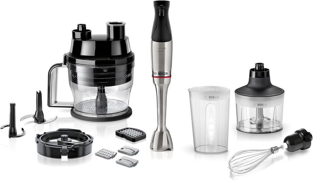 Bosch Seri 6 El Blenderi ErgoMaster 1200W Paslanmaz Çelik - MSM6M8X1
