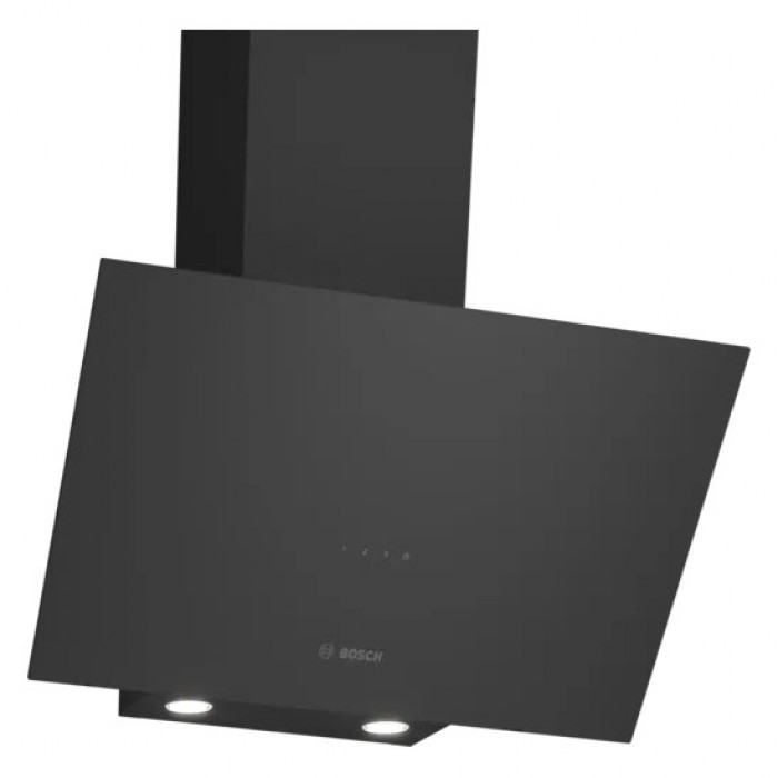 Bosch Serie 2 Duvar Tipi Davlumbaz, 60 cm, Siyah Cam, Siyah - DWK64PJ60T