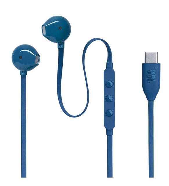 JBL Tune 305C USB-C In-Ear Headphones Blue - JB.JBLT305CBLU
