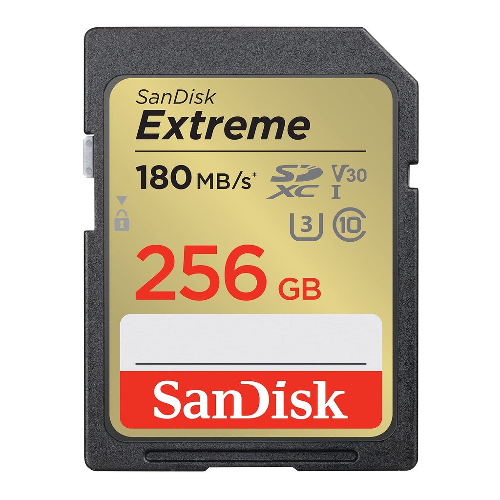 SanDisk Extreme 256GB 180MB/s SD Hafıza Kartı