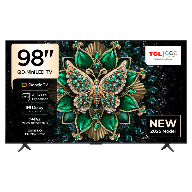 TCL 98" 98C6K Premium QD-Mini LED, HDR-512'ye Kadar TV (2025)