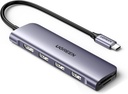 Ugreen 6 in 1 Hub USB-C to 4K HDMI + 3x USB 3.0 A + TF/SD CM280