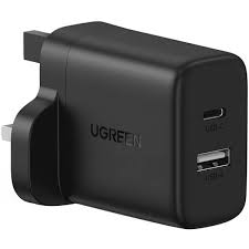 Ugreen Dual Port Wall Charger - Black (45304)