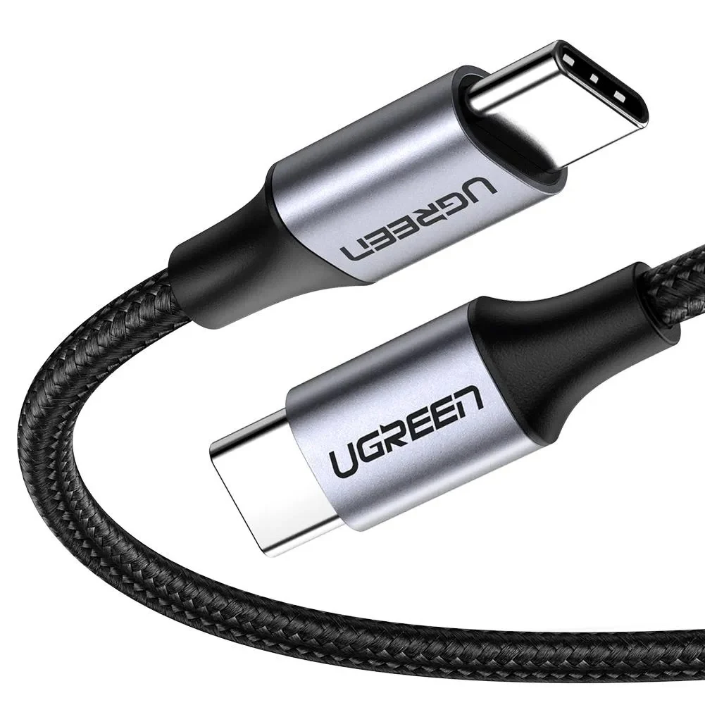 Ugreen USB-C 2.0 Male To USB-C 2.0 Male 3A 2 m, Gray US261 50152