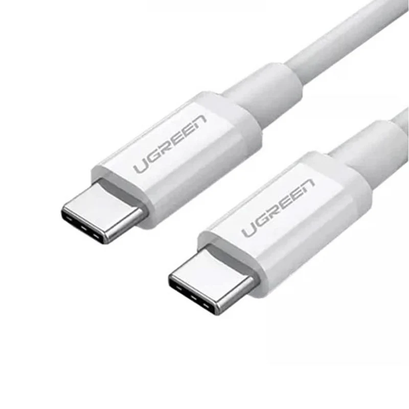 UGreen USB-C 2.0 Erkek - USB-C 2.0 Erkek 3A Veri Kablosu 2M Beyaz (US264/60520)