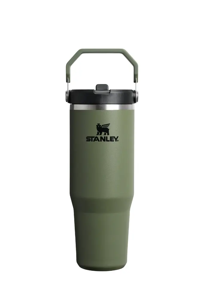 Stanley The IceFlow Flip Straw Termokop, 0.89L/30oz - Dried Pine (10-12043-077)