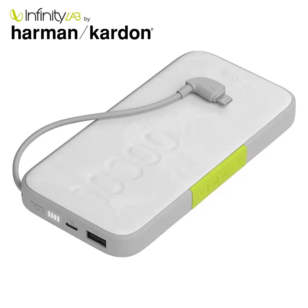 InfinityLab by Harman - InstantGo Powerbank 10000 mAh, Lightning, Beyaz