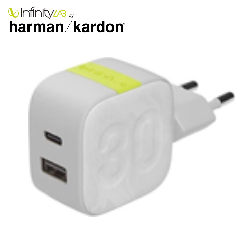 Infinity Lab InstantCharger 30W 2 USB Charger - White