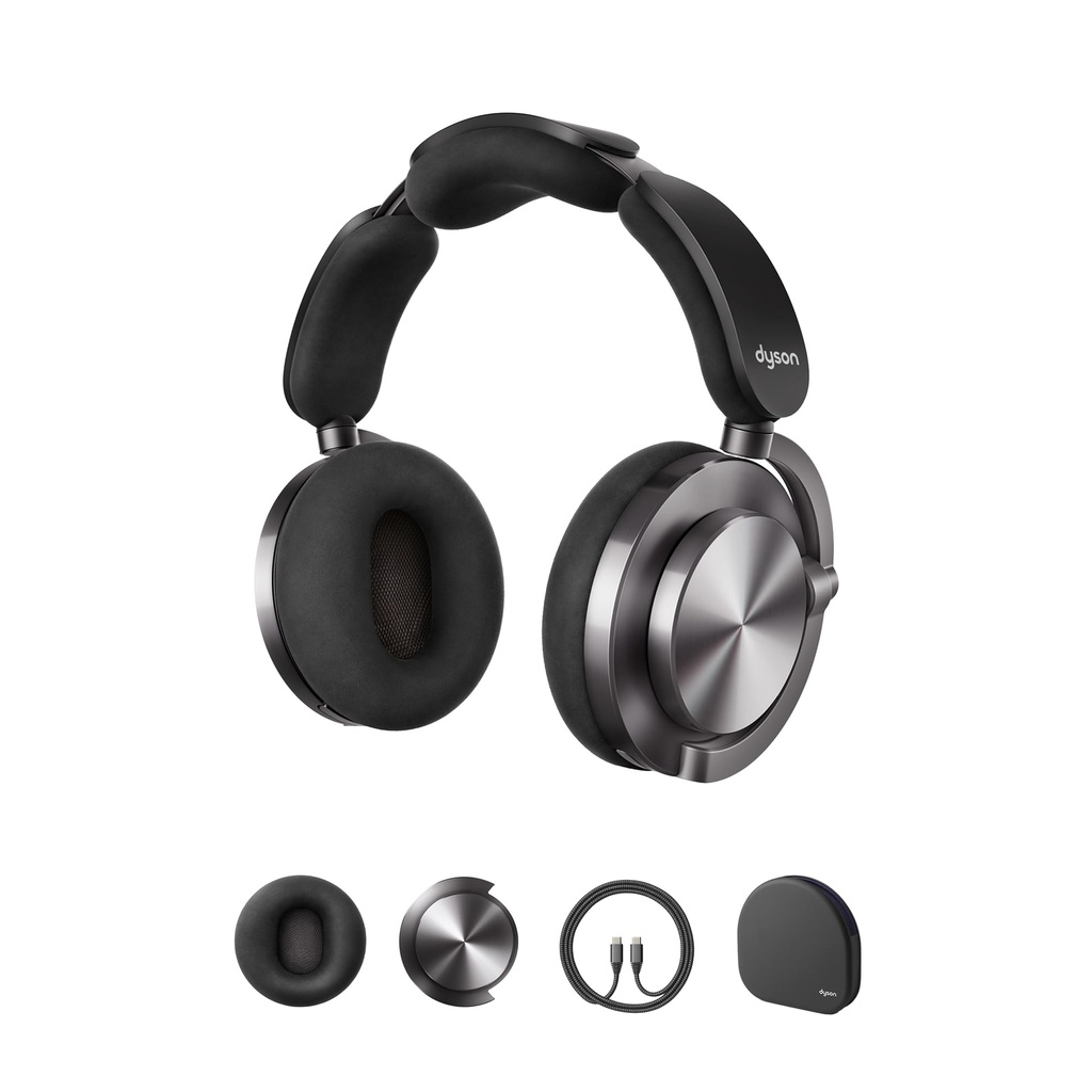 Dyson OnTrac Wireless Bluetooth Noise-Cancelling Headphones - Black Nickel