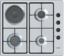 Bosch Serie 2 PBY6C5B62O Hob Stainless steel Built-in 58 cm Combi 4 zone