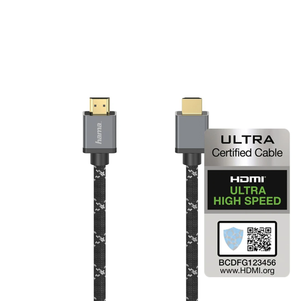 Hama Ultra High Speed HDMI Cable, Certified, Plug - Plug, 8K, alu - HM.205449