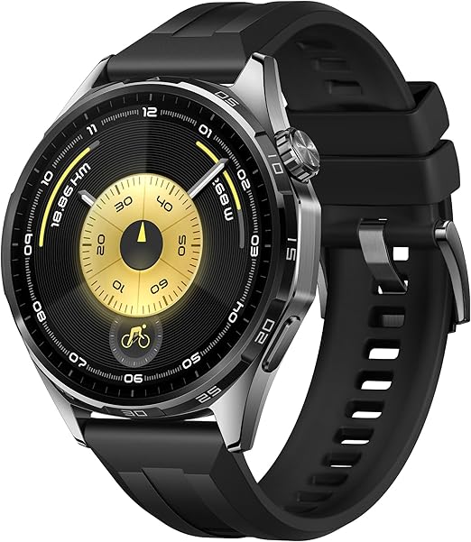 Huawei Watch GT6 46mm (Siyah Floroelastomer Kayış)