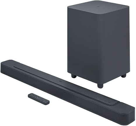 JBL Bar 500M2 750W Virtual Dolby Atmos 5.1 Wireless Subwoofer and Soundbar Black