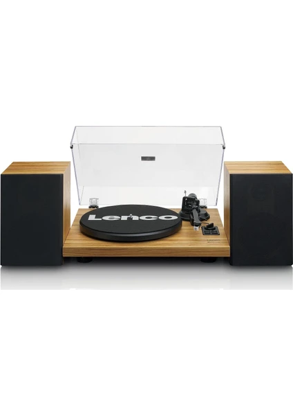 Lenco LS-500OK Wooden External Speaker Bluetooth Turntable