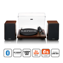 Lenco LS-600WA Turntable With Built-In Amplifier And Bluetooth + 2 External Speakers Walnut