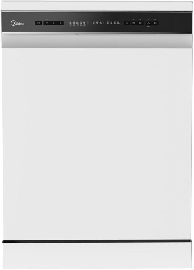 Midea 14 Place Settings 8 Programs Dishwasher White WQP14-W7633CW