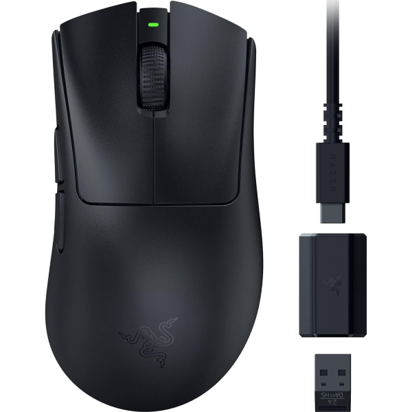 Razer DeathAdder V3 HyperSpeed Kablosuz/Kablolu Oyuncu Mouse USB/2.4 GHz | Siyah (RZ01-05140100-R3G1)