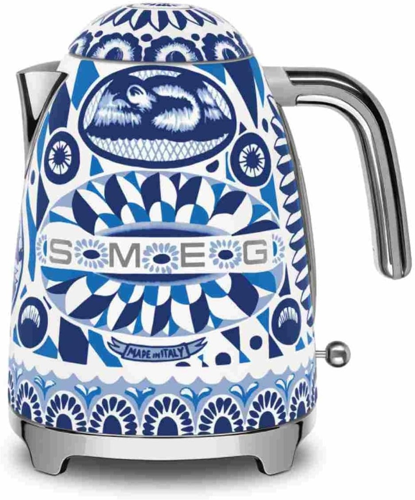 Smeg KLF03DGB Dolce and Gabbana Retro Style Çaydanlık - Blu Mediterraneo