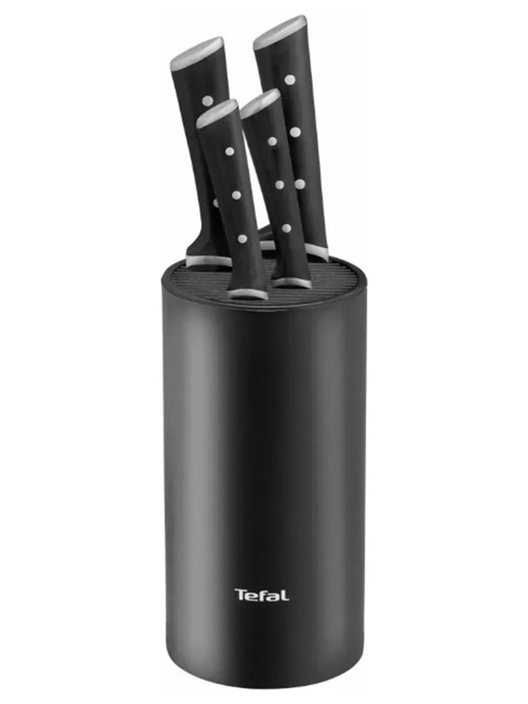 Tefal Ice Force 5 Piece Knife Set Plastic Block Set (2100132891)