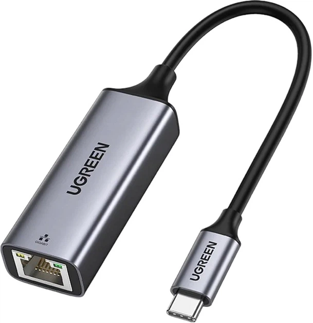 UGREEN CM199-50737B USB C to 10/100/1000Mbps RJ45 Gigabit Ethernet Adaptör - Uzay Grisi