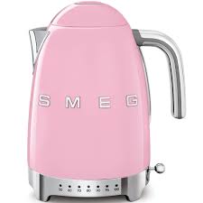 Smeg 50's Style Variable Temperature 1,7Lt. Kettle, Pink- KLF04PK