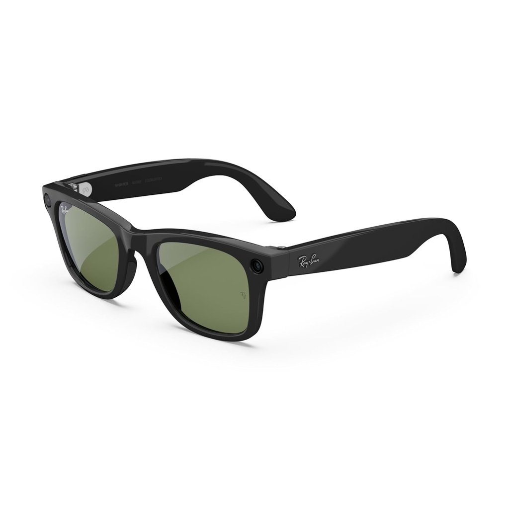 Ray-Ban Meta Wayfarer Gen 2 RW4012 S-50 Shiny Siyah Transitions Graph. Yeşil Lens