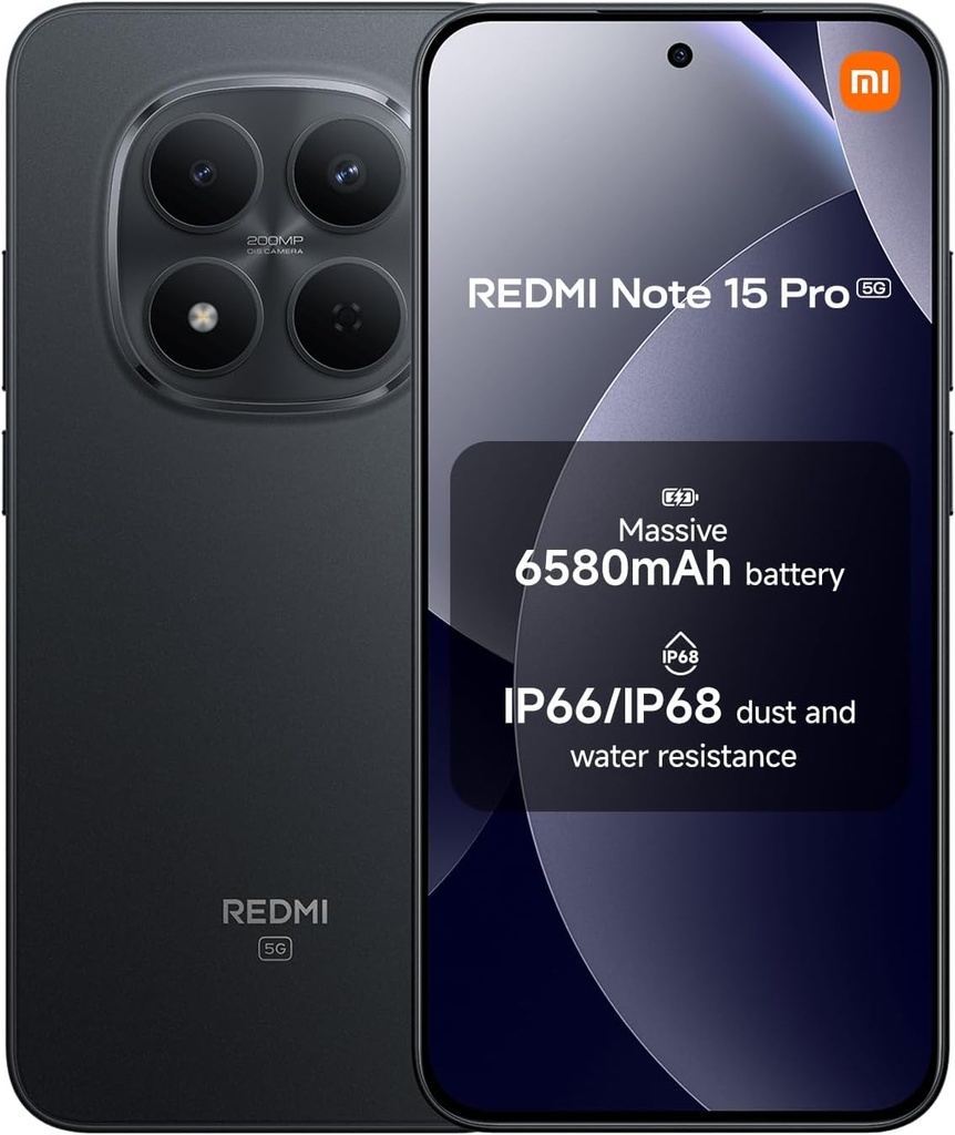 Xiaomi Redmi Note 15 Pro 5G 8+256GB Black