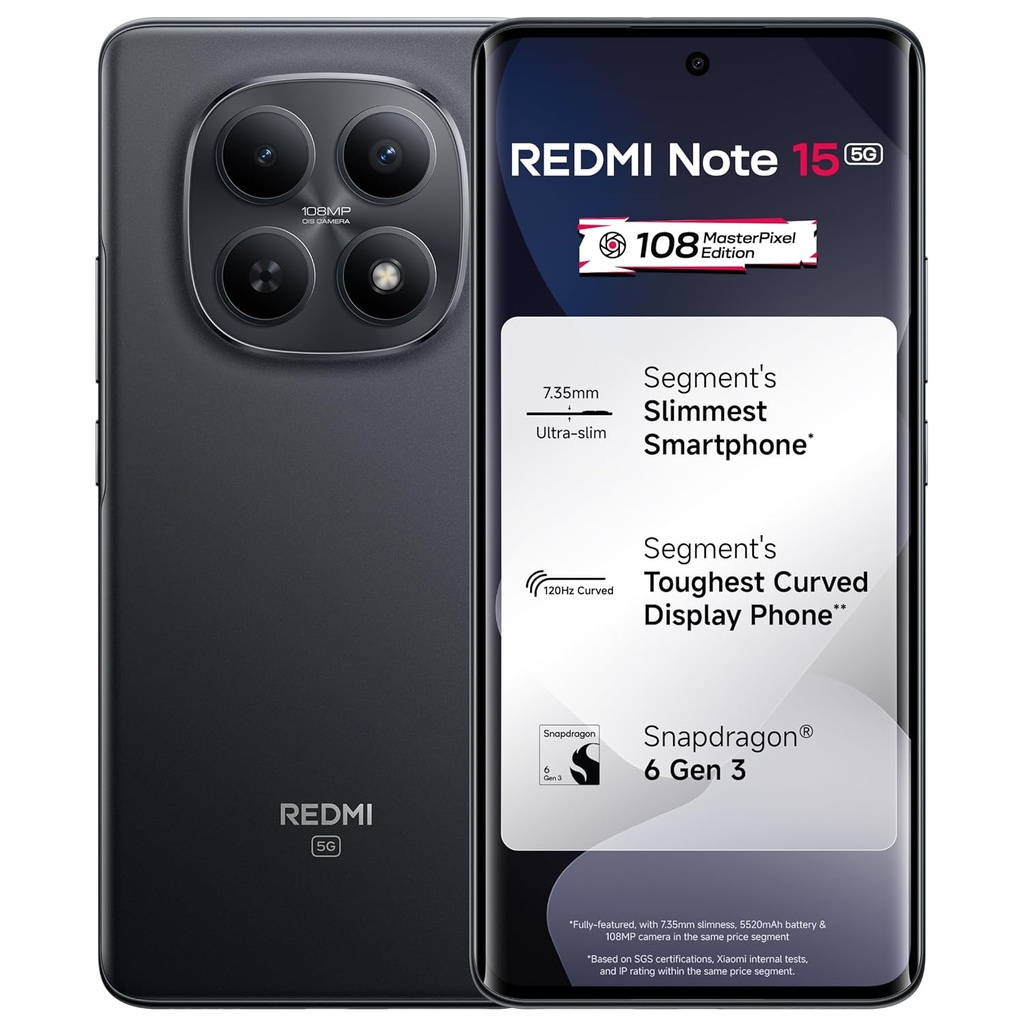 Xiaomi Redmi Note 15 8GB/256GB Siyah
