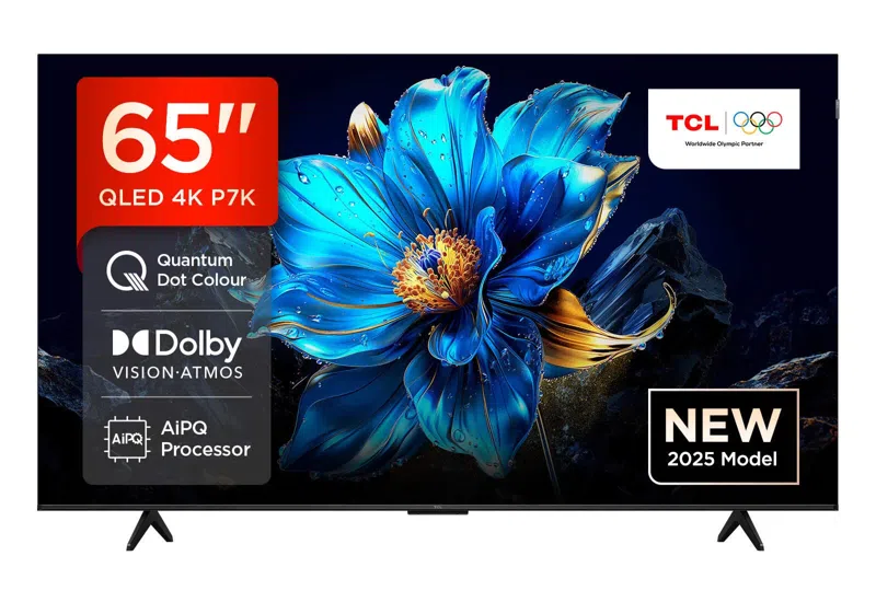 TCL 65" 65P7K QLED 4K Quantum Crystal Google TV (2025) 