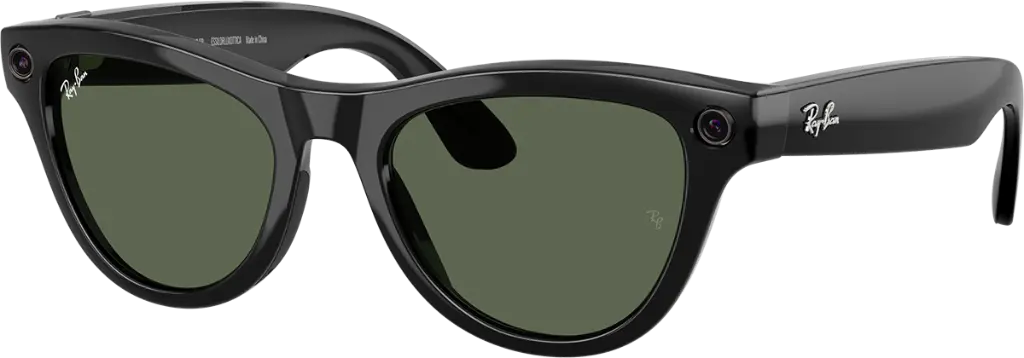 RAY-BAN  META SKYLER - GEN 2 Shiny Black G-15 Green S52 RW4014 ( C601/7152 ) 