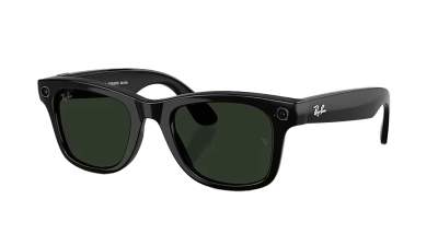 RAY-BAN | META WAYFARER - GEN 2 Shiny Black Graphite Green Transitions RW4012 S53