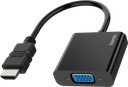 Hama Video Adapter, HDMI™ Plug - VGA Socket, Audio Socket, Full-HD 1080p - 00200343