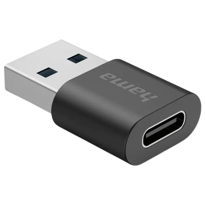 Hama USB Adaptör USB-A Fiş - USB-C Soket USB 3.2 Gen2 10 Gbit/s-HM.00200357