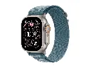 Apple Watch Ultra 3 Doğal Titanyum Kasalı Mavi/Parlak Mavi Trail Loop M/L - MEWU4