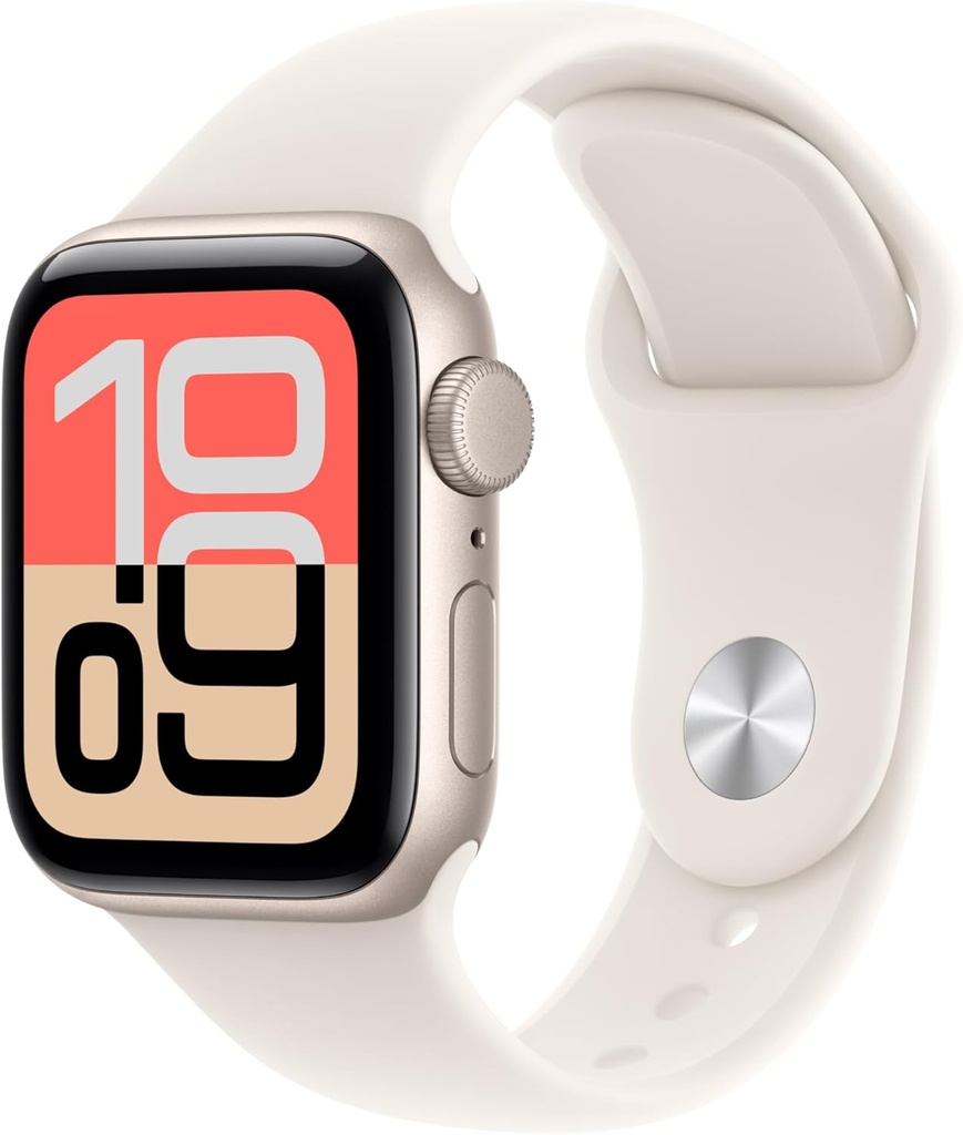 Apple Saat SE 3 GPS 40mm Starlight Alüminyum Kasa ve Starlight Spor Kayış - Starlight - MEH34