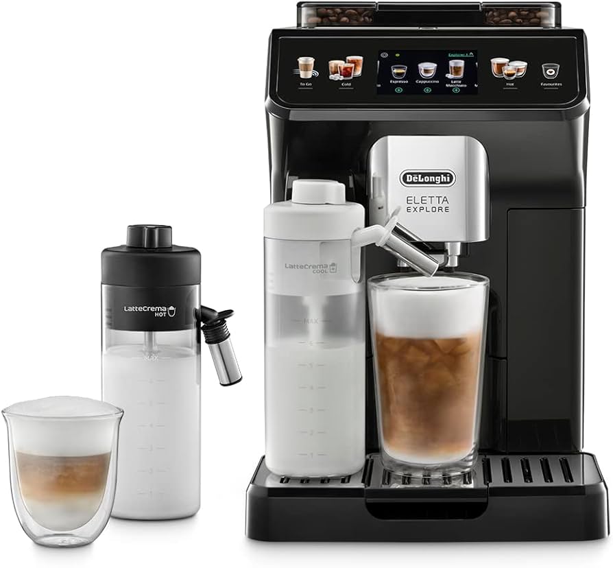 Delonghi ECAM450.55.G Eletta Explore Kahve Makinesi, Pompa basıncı 19 bar, Dahili süt köpürtücü
