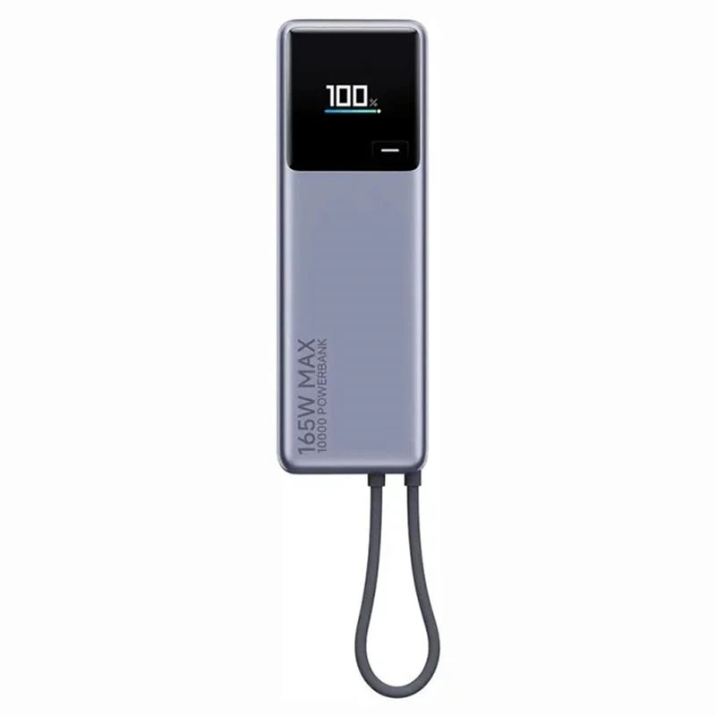 Xiaomi 165W Entegre USB-C Kablolu 10000mAh Power Bank - Gri