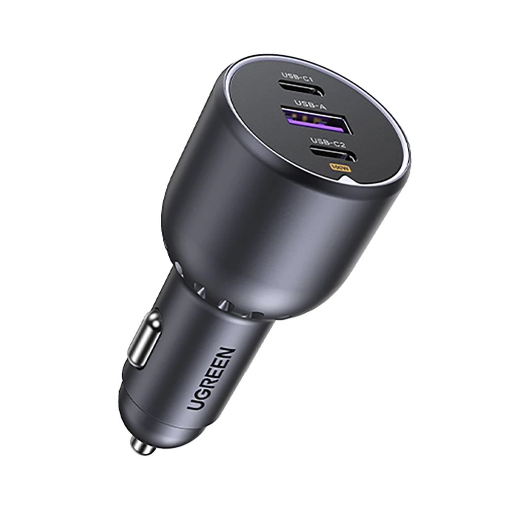 UGREEN Fast Car Charger 130W 3-Port 2x USB-C 1x USB-A 35025 EC705