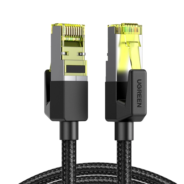 Ugreen NW150 80425B  Braided Ethernet Cable F/FTP RJ45 Cat 7 5m black 