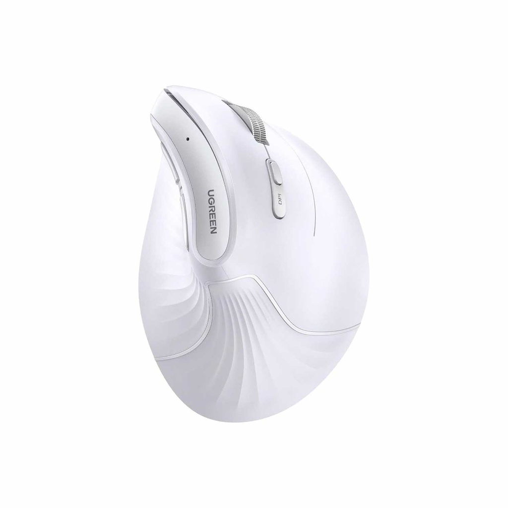 Ugreen Dikey Ergonomik Kablosuz Mouse (BT 5.0+2.4G) 6 Düğme Beyaz 45759 MU008
