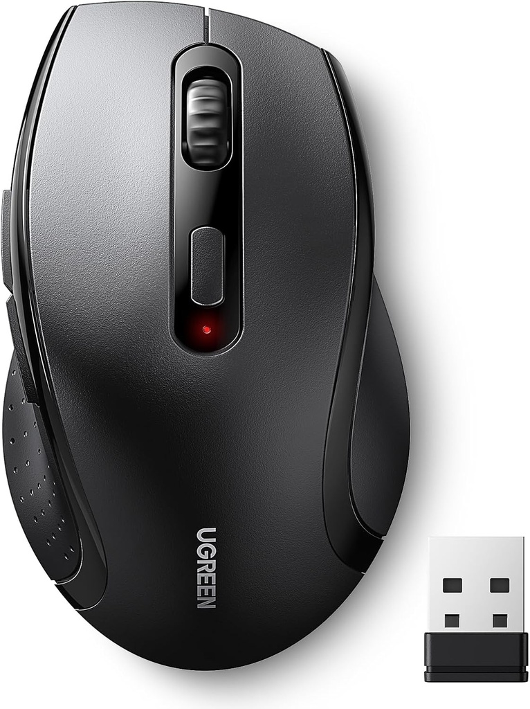 UGreen Wireless NanoUSB Mouse 1600DPI - Black 65773 MU331