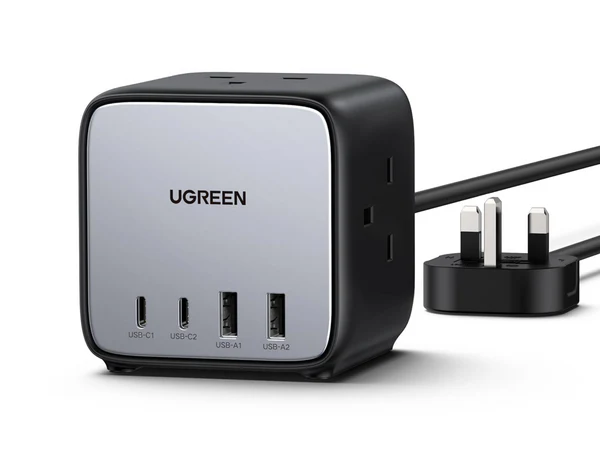 Ugreen 65W Güç Şeridi DigiNest Cube GaN Uzatma USB C Fiş 7'si 1 Arada CD268-90906